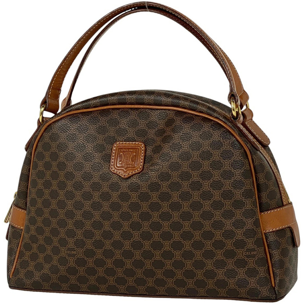 Celine Macadam handbag canvas brown
